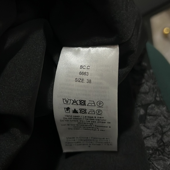 0544 GANNI Black Jacquard Mini dress sz 38/L - Picture 7 of 8